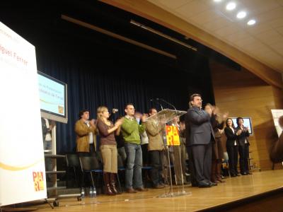 PRESENTACIÓN DE LOS CANDIDATOS EN TERUEL.